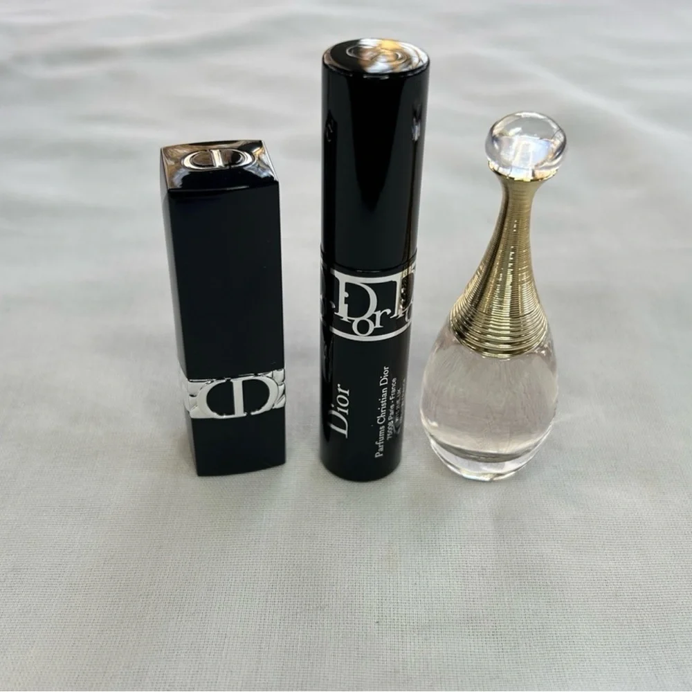 Dior Beauty Cosmetic Pouch, J’adore, Mascara and Lipstick Gift Set NWT